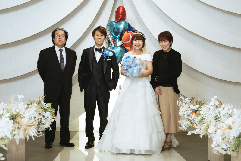 チャペルでバルーンドレス２