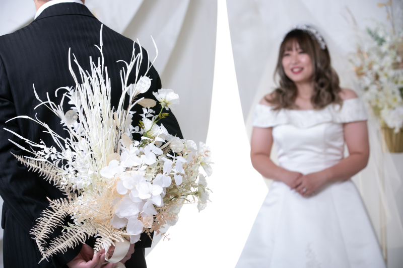 チャペルでフォトタイム