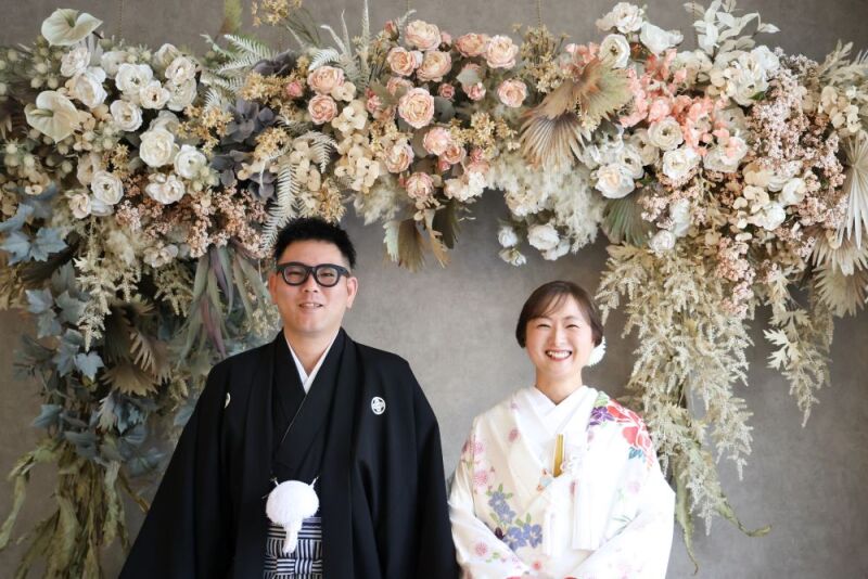 フラワーウォールで