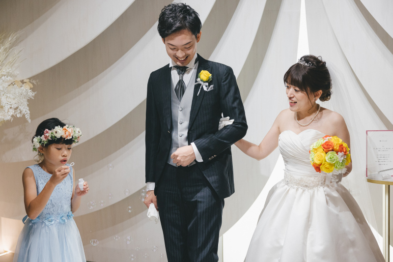 お子様とのチャペルウエディングレポート９