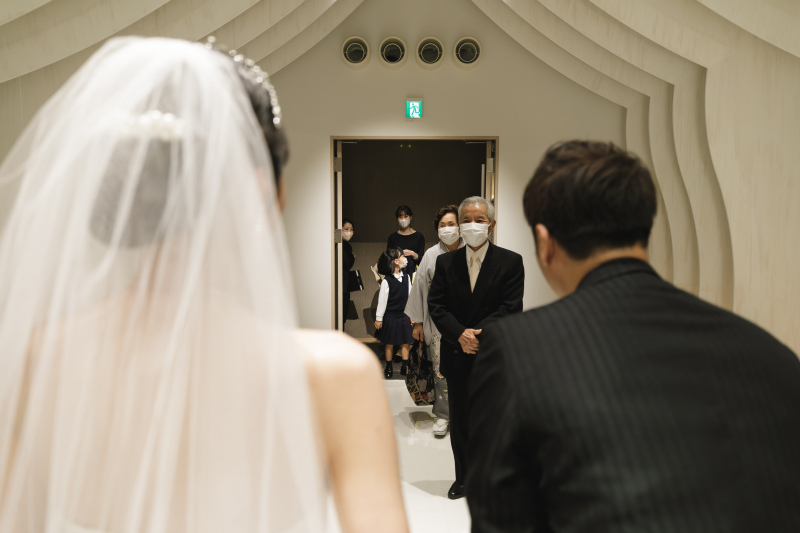 家族と一緒にウエディングフォト５