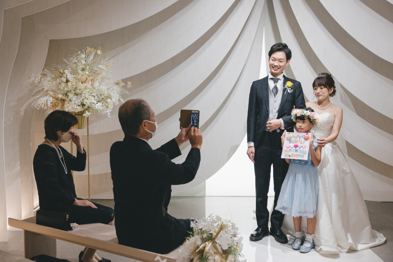 お子様とのチャペルウエディングレポート６