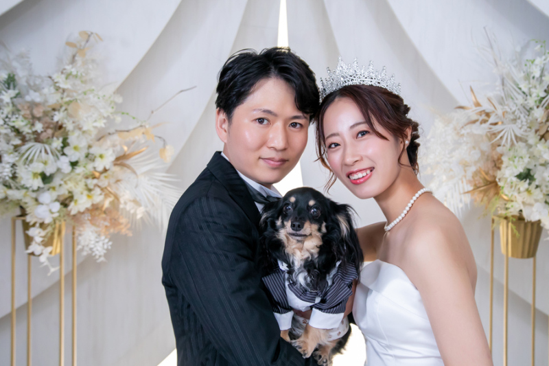 大切な家族と一緒に撮影♡