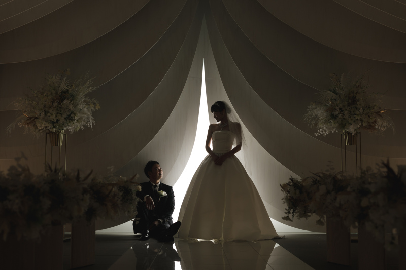 家族と一緒にウエディングフォト３