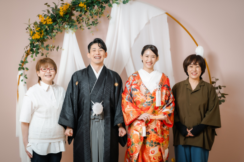 ご家族との集合写真も撮影できます