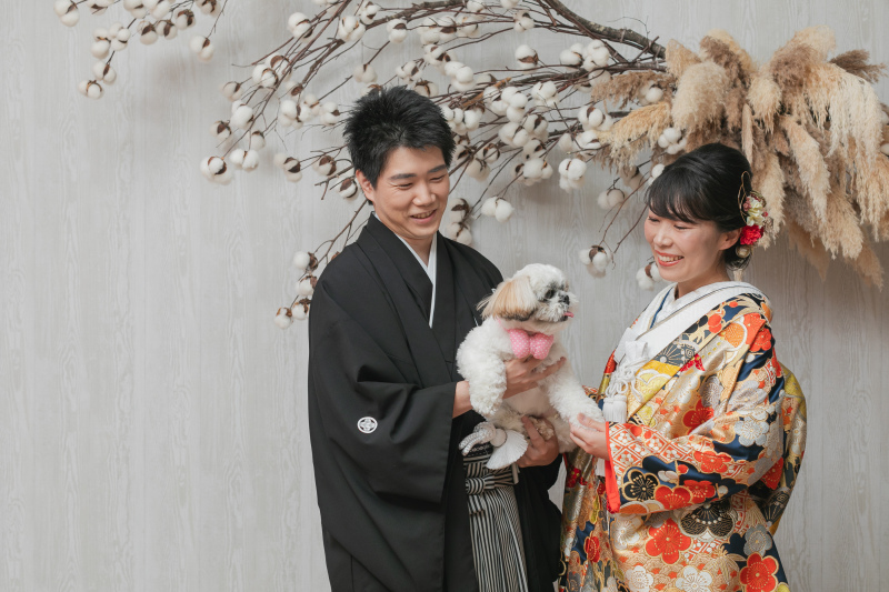小さな結婚式　福岡店_ペットと一緒に撮影できる