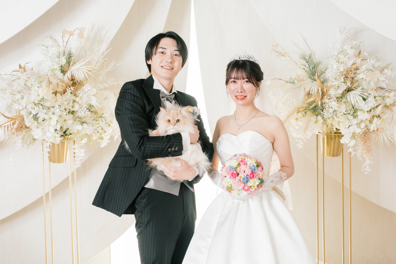 小さな結婚式　福岡店_ペットと一緒に撮影できる