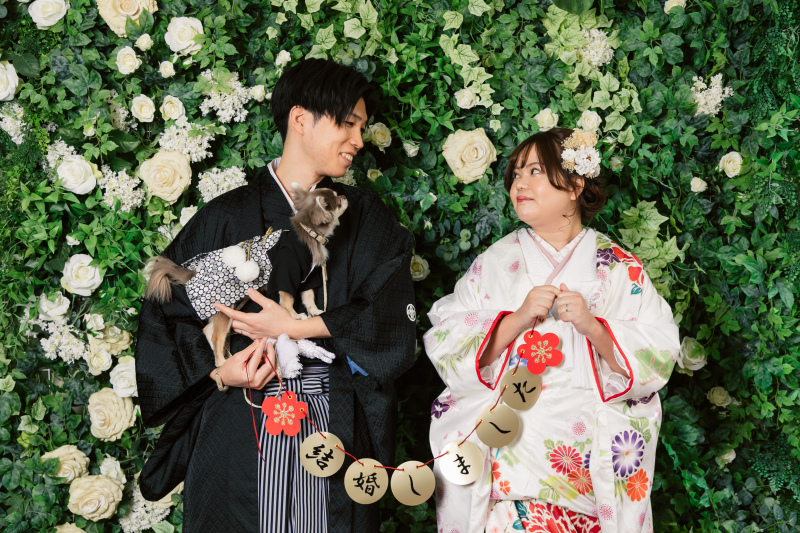 小さな結婚式　福岡店_ペットと一緒に撮影できる