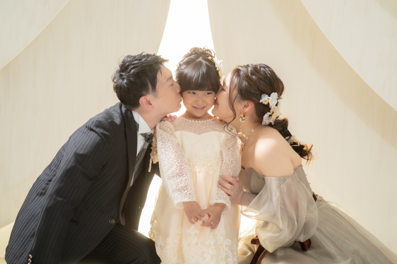 【結婚報告・年賀状にも◎】大切なご家族も一緒に撮影OK*