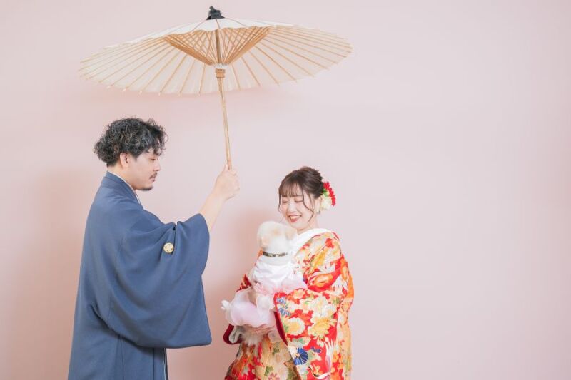 ご家族＆ペットの撮影も可能【基本料金50％OFF】和装１着_チャペルフォト｜全データ☆99,000円&rarr;49,500円