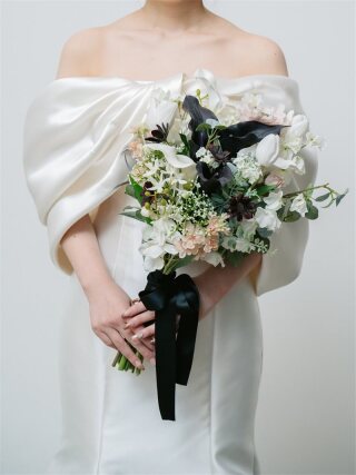 ブーケ：ｸﾗｯﾁﾌﾞｰｹ(ﾌﾞﾗｯｸ) 