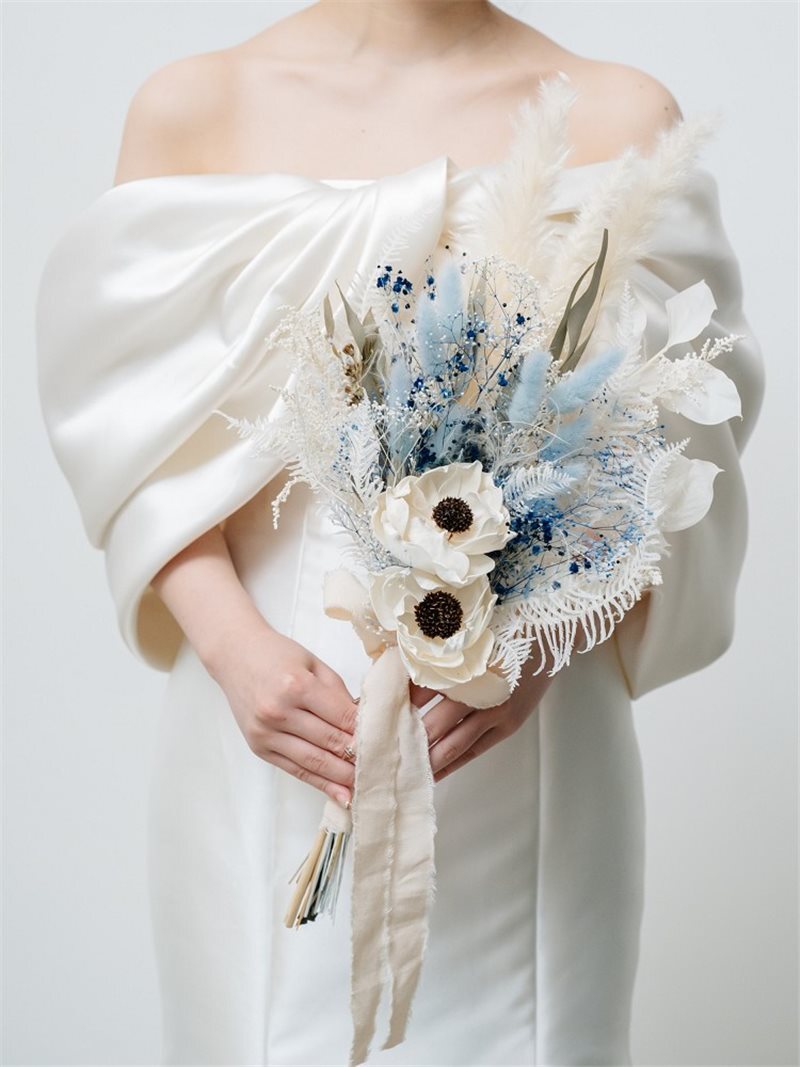 ブーケ：ﾄﾞﾗｲﾌﾗﾜｰﾌﾞｰｹ(ﾌﾞﾙｰ) 