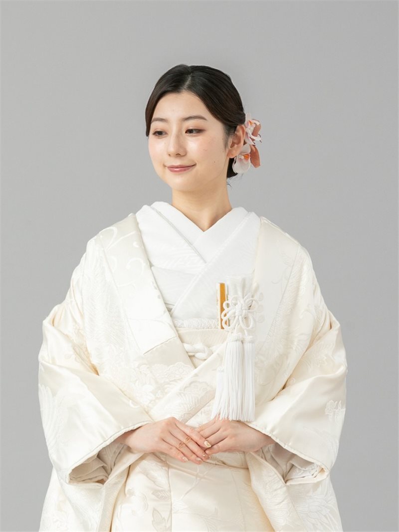 UD-白 鳳凰の舞(相良刺繍) 