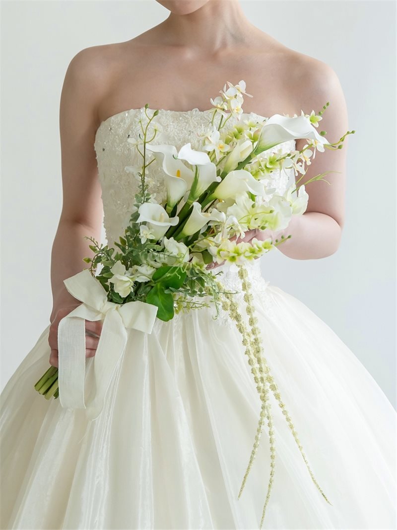 ブーケ：共通ｸﾗｯﾁﾌﾞｰｹ(ﾎﾜｲﾄ×ｱﾏﾗﾝｻｽ) 