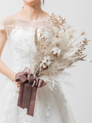 ブーケ：ﾄﾞﾗｲﾌﾗﾜｰﾌﾞｰｹ(ﾎﾜｲﾄ) 