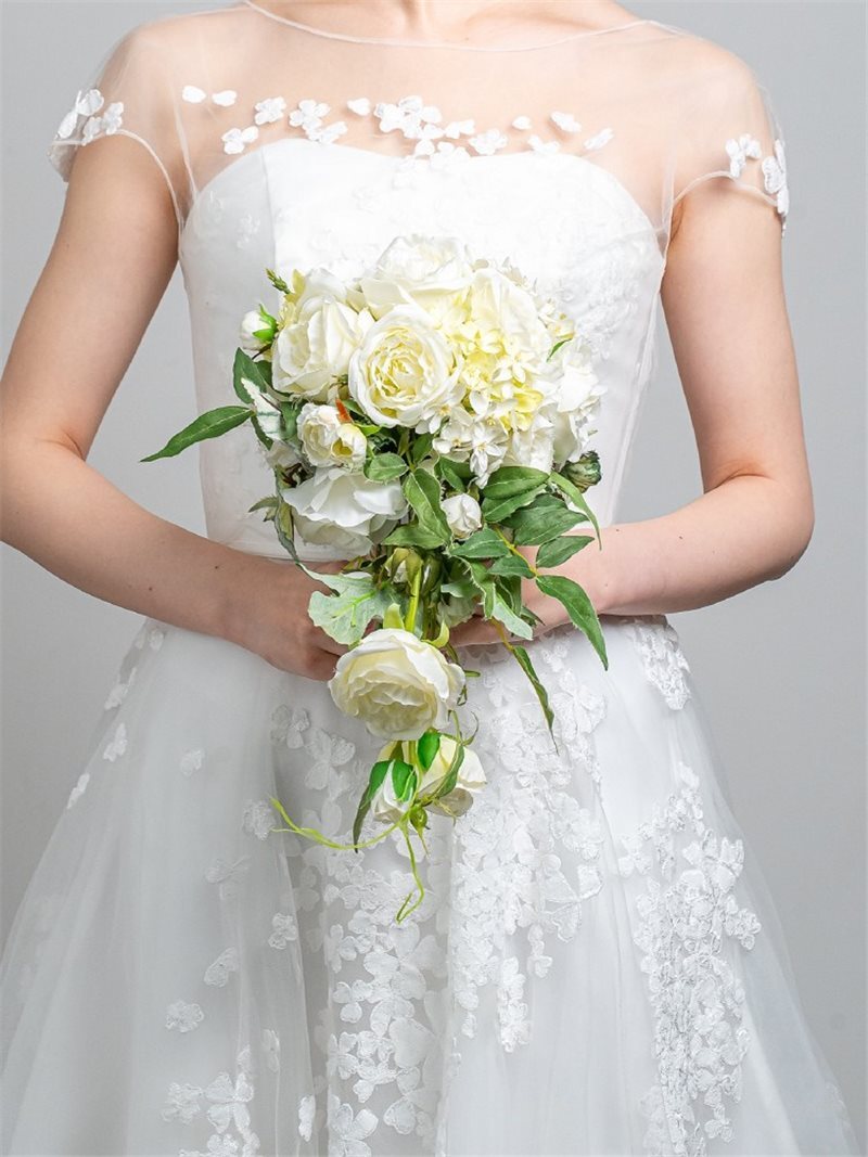 ブーケ：ｷｬｽｹｰﾄﾞﾌﾞｰｹ(ﾎﾜｲﾄ) 