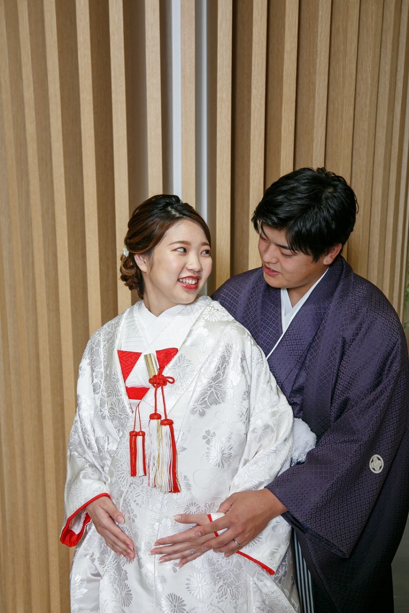 和装で行うマタニティフォト♪