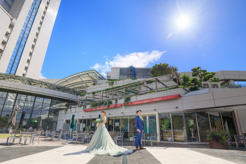 青空の下で行う撮影は一味違う！