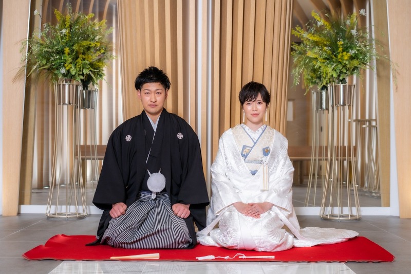 暖かみのあるチャペルで和装撮影♪