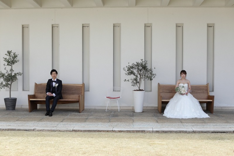 洋装ロケーション撮影　ひろしま美術館