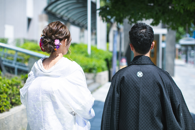 美術館へ向かう道中もお二人の姿を残します！