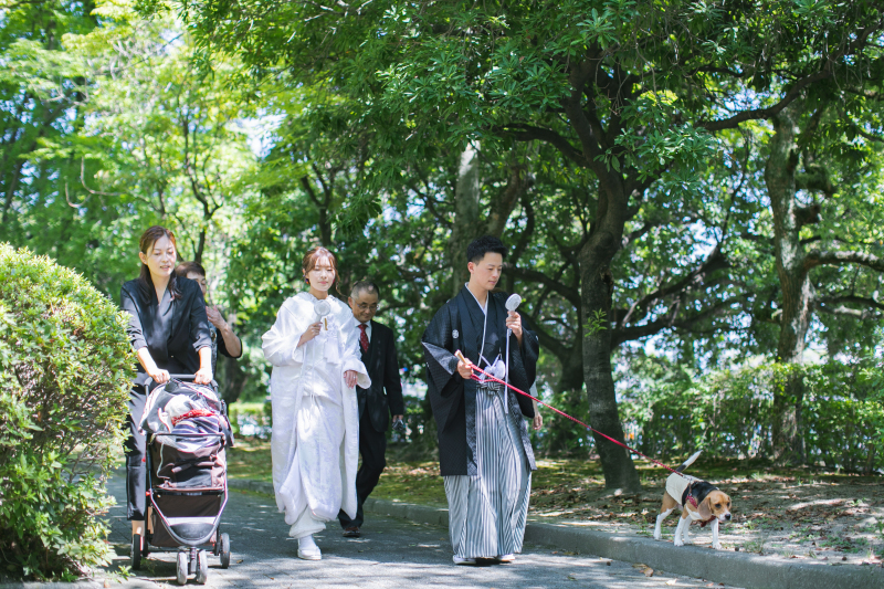 新緑の中行うお散歩撮影です♪