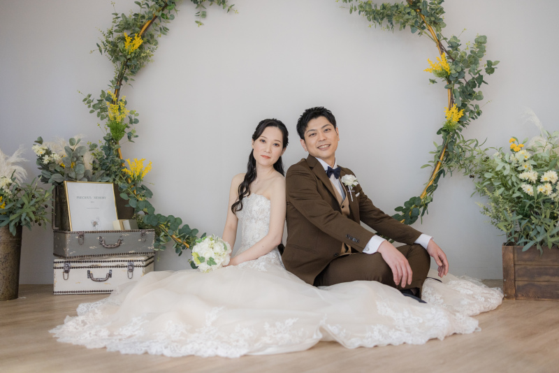 ミモザを彩った特設フォトブース