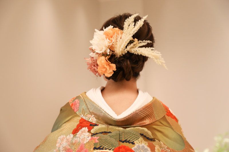 撮影場所に合わせたお衣装やヘアセット