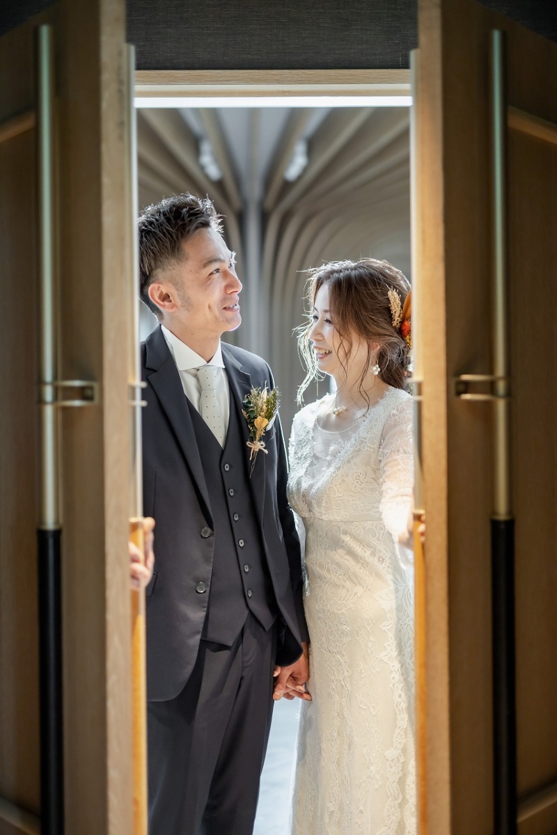 背景を変えてチャペル撮影！