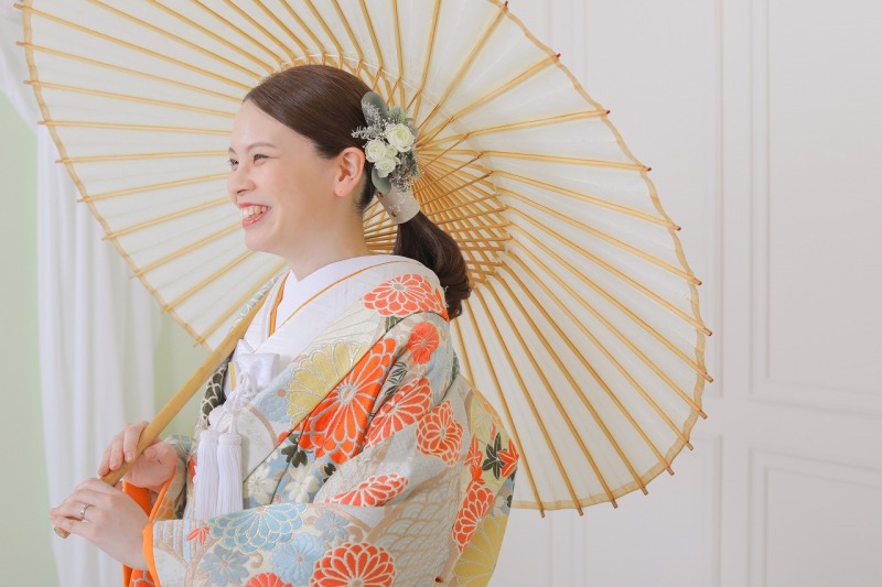 ソロカットも華やかに残せます♪