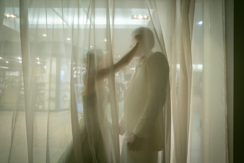 逆光を使ってクラシックな撮影を