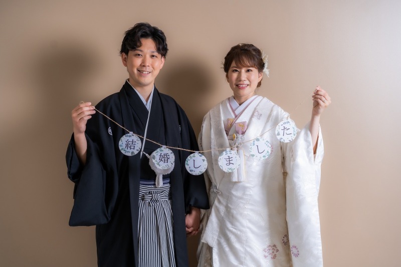 結婚報告や前撮りにも！