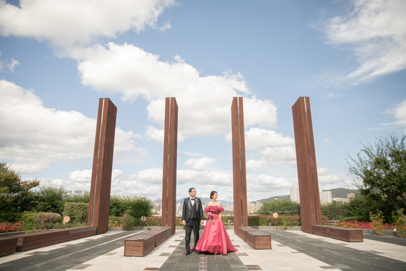 青空の下　屋上テラスで行うロケーション撮影♪