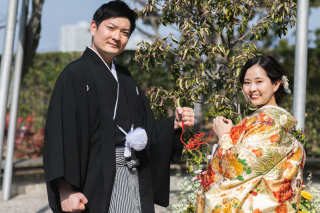 青空の下で行うロケーション撮影♪