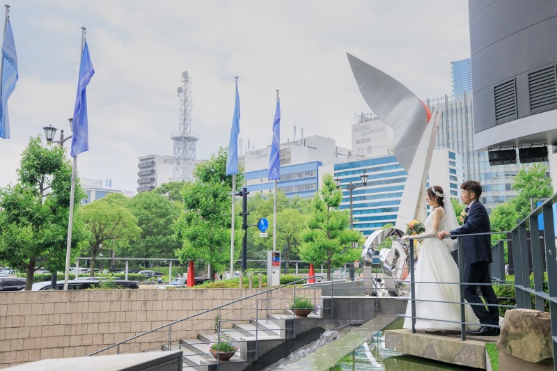 紙屋町の街並みを一望