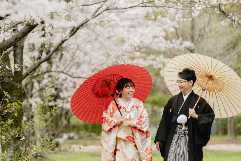 春は桜、ひろしま美術館でのロケーション撮影