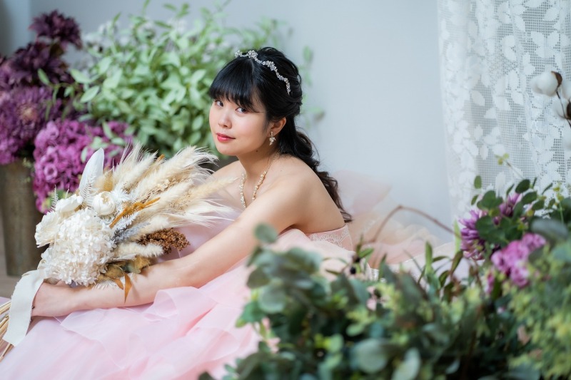 カラードレスで雰囲気チェンジ♪