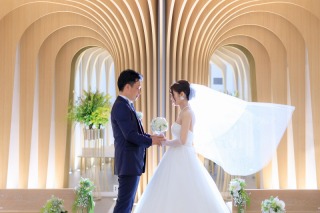 暖かみのあるチャペル撮影