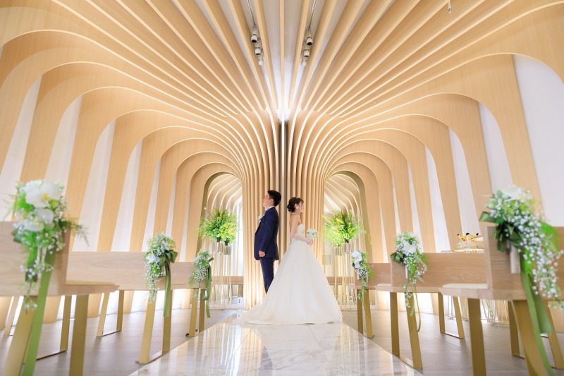 チャペル撮影は天候も気にせずご利用頂けます!