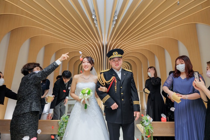 皆様に見守られ退場