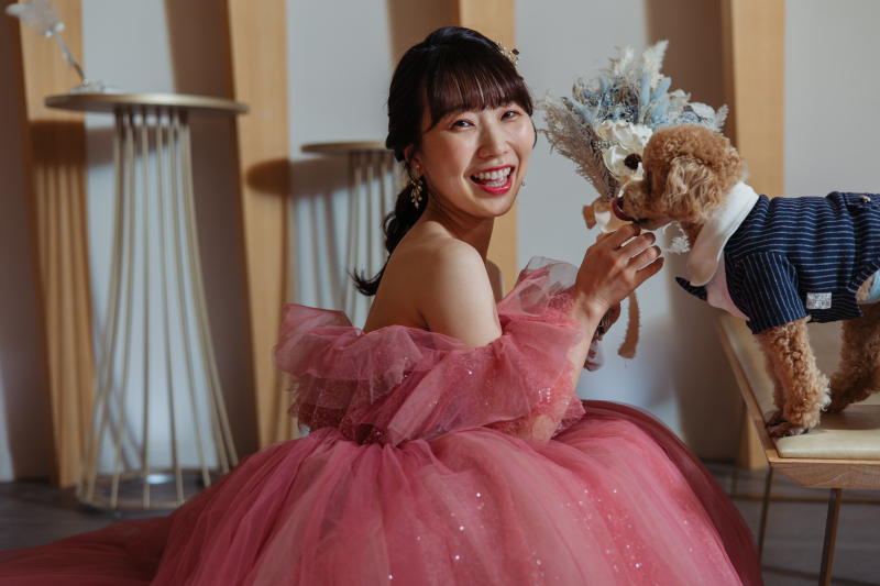 やさしいピンクに包まれて