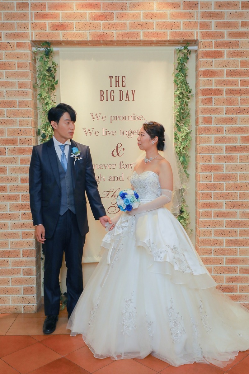 挙式後のホッとしたひと時