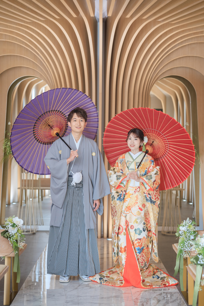 小さな結婚式広島店_色打掛・着物が豊富