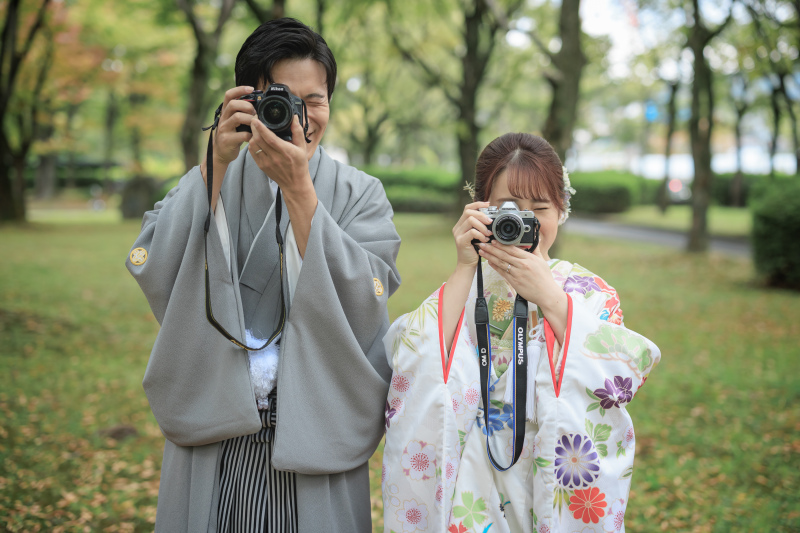 小さな結婚式広島店_色打掛・着物が豊富