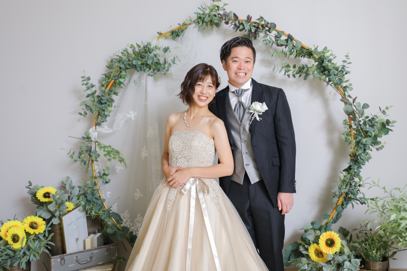 【よくばりプラン】ウェディングドレスもカラードレスも着たい方へ☆衣装チェンジ5分・撮影時間1時間!全データ50カット以上*