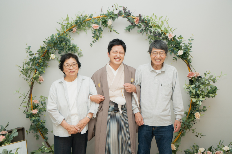 【結婚報告・年賀状にも◎】大切なご家族も一緒に撮影OK*