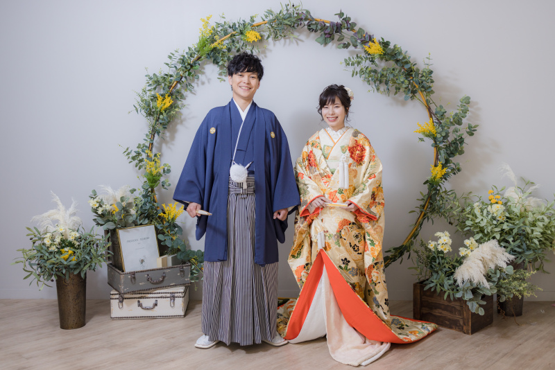 【結婚報告・年賀状にも◎】大切なご家族も一緒に撮影OK*