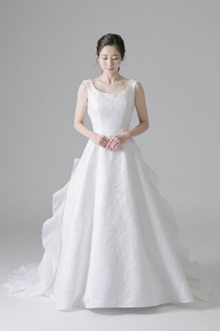 バラ柄 スカート縦フリル (WD55785)