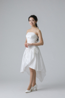 斜めギャザーローウエスト　フィッシュテール（11439）