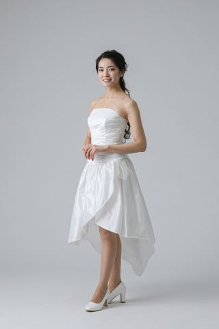 斜めギャザーローウエスト　フィッシュテール（11439）